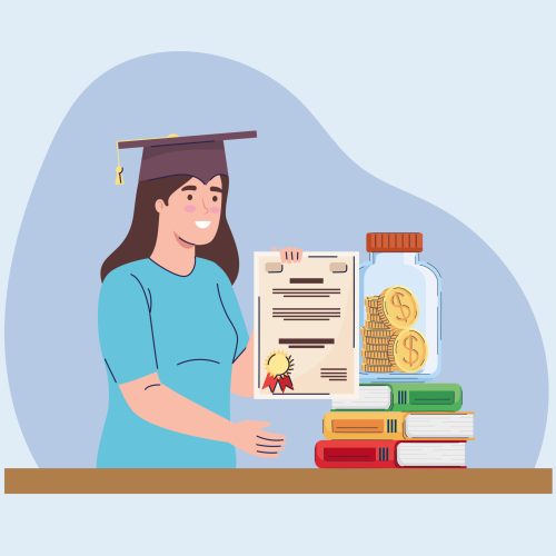 debt academic or loan poster of debt academic or loan